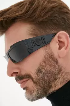 Versace ochelari de soare barbati, culoarea negru imagine