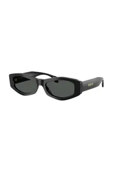 Versace ochelari de soare femei, culoarea negru, 0VE4487 imagine