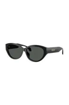 Versace ochelari de soare femei, culoarea negru, 0VE4495D imagine