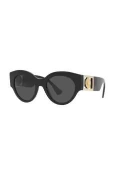 Versace ochelari de soare femei, culoarea negru imagine