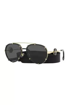 Versace Ochelari de soare femei, culoarea negru imagine