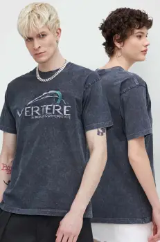 Vertere Berlin tricou din bumbac CORPORATE culoarea gri, cu imprimeu, VER T235 imagine