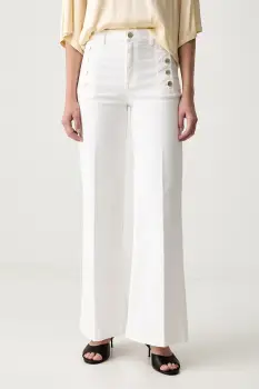 ViCOLO blugi wide leg pentru femei imagine
