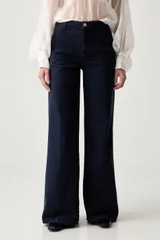 ViCOLO blugi wide leg pentru femei imagine