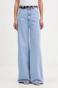 ViCOLO blugi wide leg pentru femei imagine