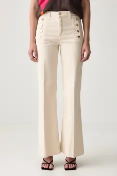 ViCOLO blugi wide leg pentru femei imagine