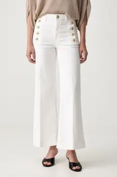 ViCOLO blugi wide leg pentru femei imagine