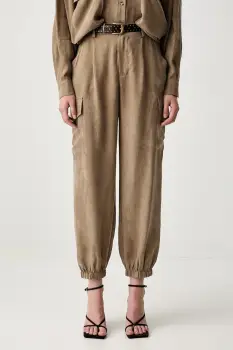 ViCOLO pantaloni cargo pentru femei din lyocell imagine