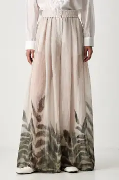 ViCOLO pantaloni palazzo pentru femei cu lyocell imagine