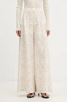 ViCOLO Pantaloni palazzo pentru femei din bumbac imagine