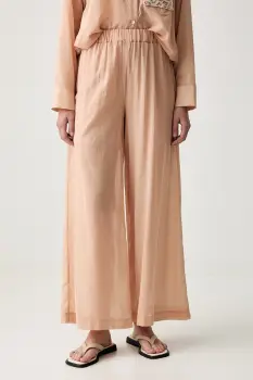 ViCOLO pantaloni palazzo pentru femei din bumbac imagine