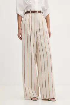 ViCOLO pantaloni pentru femei cu amestec de in imagine
