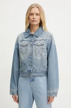 Victoria Beckham geaca jeans femei, de tranzitie, 1125DJK006006A imagine