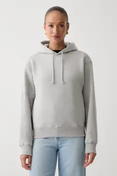 Victoria Beckham hanorac cu gluga pentru femei din bumbac Mica imagine