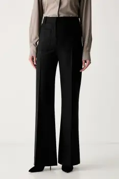 Victoria Beckham pantaloni de costum pentru femei cu bumbac Alina imagine