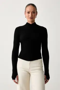 Victoria Beckham pulover pentru femei din lana merino imagine