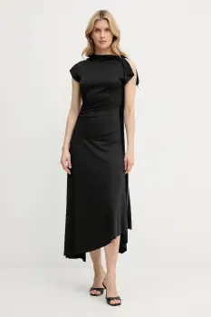 Victoria Beckham rochie culoarea negru, maxi, evazati, 1325JDR006471A imagine