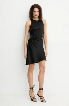 Victoria Beckham rochie culoarea negru, mini, evazati, 1225WDR006419C imagine