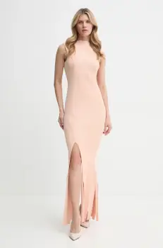 Victoria Beckham rochie culoarea portocaliu, maxi, mulata, 1125KDR006098A imagine