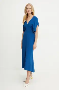 Victoria Beckham rochie midi, evazati, 1225WDR006381A imagine