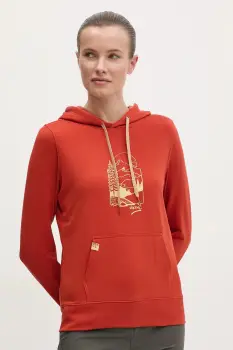 Viking hanorac Panaka culoarea rosu, cu gluga, uni 730/25/8883 imagine