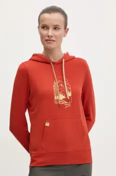 Viking hanorac Panaka culoarea rosu, cu gluga, uni 730/25/8883 imagine