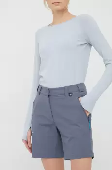 Viking pantaloni scurti outdoor Expander femei, culoarea gri, neted, medium waist imagine