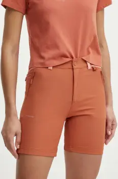 Viking pantaloni scurti outdoor Sequoia culoarea roz, neted, medium waist imagine