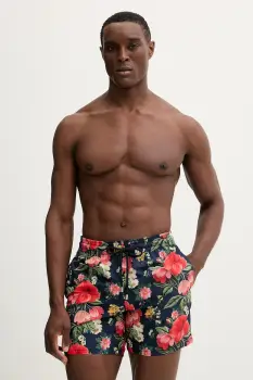 Vilebrequin pantaloni scurti de baie MOOREA culoarea bleumarin, MOODB501 imagine