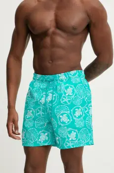 Vilebrequin pantaloni scurti de baie MOOREA culoarea turcoaz, MOOCB115 imagine