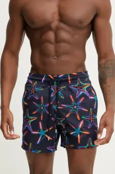 Vilebrequin pantaloni scurti de baie MOORISE culoarea albastru marin, MSOCF107 imagine