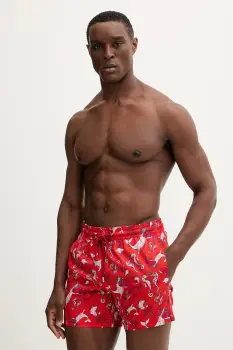 Vilebrequin pantaloni scurti de baie MOORISE culoarea rosu, MSODF514 imagine