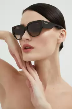 VOGUE ochelari de soare femei, culoarea maro imagine