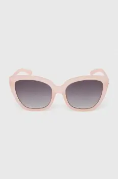 Volcom ochelari de soare femei, culoarea roz imagine