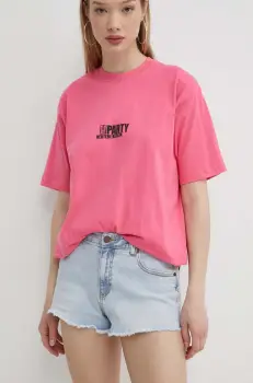 Volcom pantaloni scurti jeans femei, neted, medium waist imagine