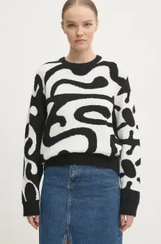 Volcom pulover femei, culoarea alb, calduros, B0732411 imagine