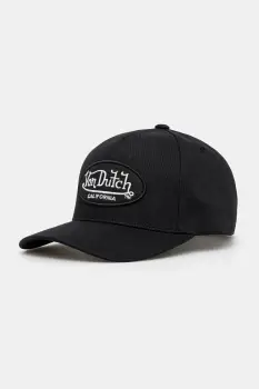 Von Dutch sapca de baseball din bumbac culoarea negru, VD.0.CAS1.LOFB02 imagine