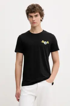 Von Dutch tricou din bumbac culoarea negru, cu imprimeu, VD.1.TSC.EYE imagine