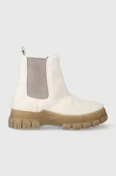 Weekend Max Mara cizme Muschio culoarea bej, cu platforma, 2357960534600 imagine