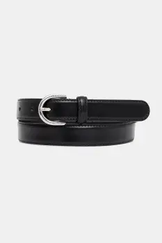 Weekend Max Mara curea de piele UDINE culoarea negru, 2525506044600 imagine