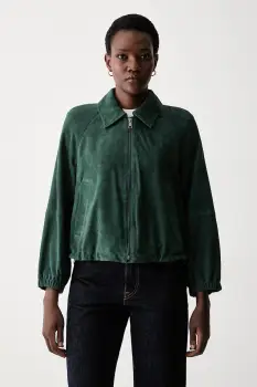 Weekend Max Mara geaca de tranzitie pentru femei din piele intoarsa WKDZUPPA imagine