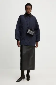 Weekend Max Mara geaca PEPATO culoarea bleumarin, de tranzitie, oversize, 2525496102600 imagine