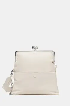 Weekend Max Mara geanta de piele ASLALOM culoarea bej, 2615511184600 imagine