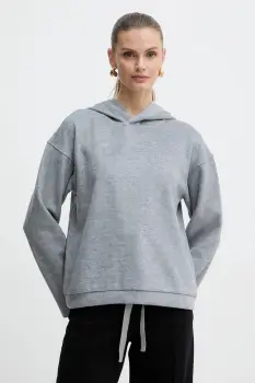 Weekend Max Mara hanorac din amestec de lana OSCURI culoarea gri, cu gluga, uni, 2525926012600 imagine