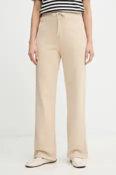 Weekend Max Mara pantaloni de trening VOLIERA culoarea bej, uni, 2615781021600 imagine