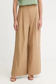 Weekend Max Mara pantaloni palazzo pentru femei, din bumbac BENDA imagine