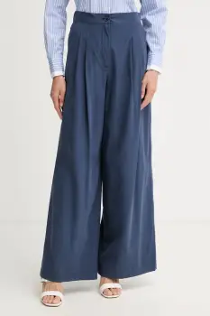 Weekend Max Mara pantaloni palazzo pentru femei, din bumbac BENDA imagine