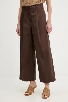 Weekend Max Mara pantaloni pentru femei, din bumbac cu elastan BELLICO imagine
