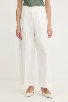 Weekend Max Mara pantaloni pentru femei, din bumbac cu elastan BELLICO imagine