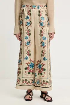 Weekend Max Mara pantaloni pentru femei, din matase SNACK imagine